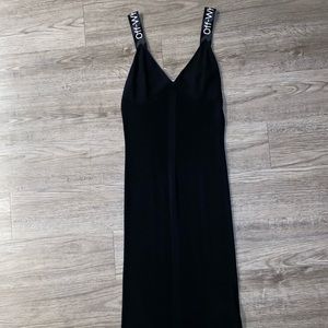 Off-White logo body con dress